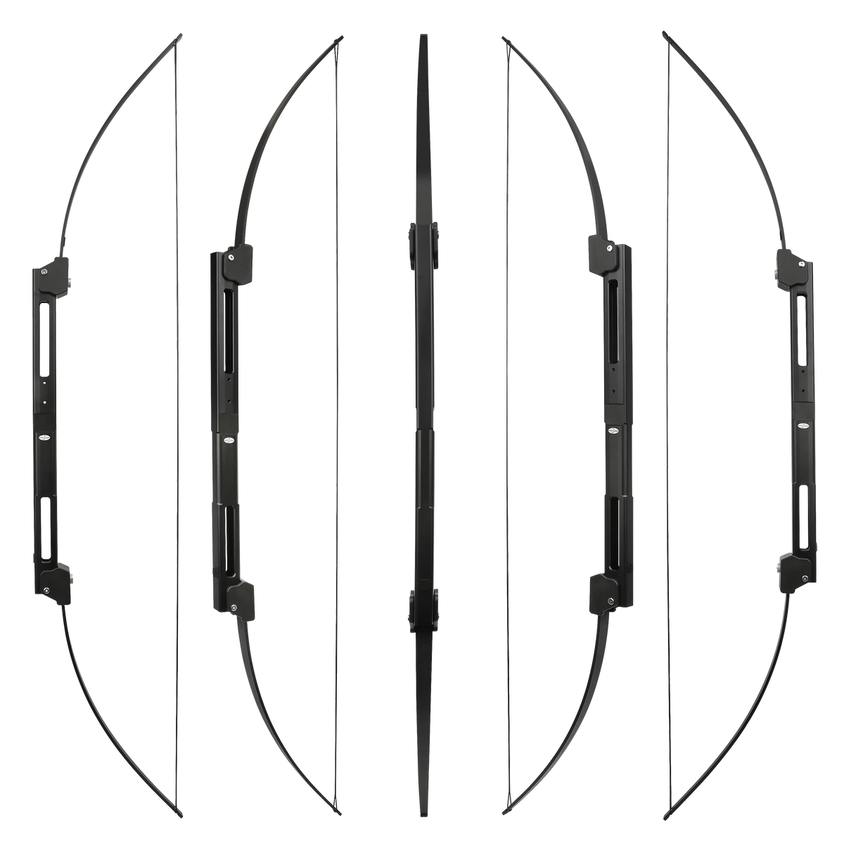 58inch Folding Recurve Bow 35lbs Aluminum Riser Left Right Hand Portable Archery Bow for Outdoor Target Shooting and Hunting Sports