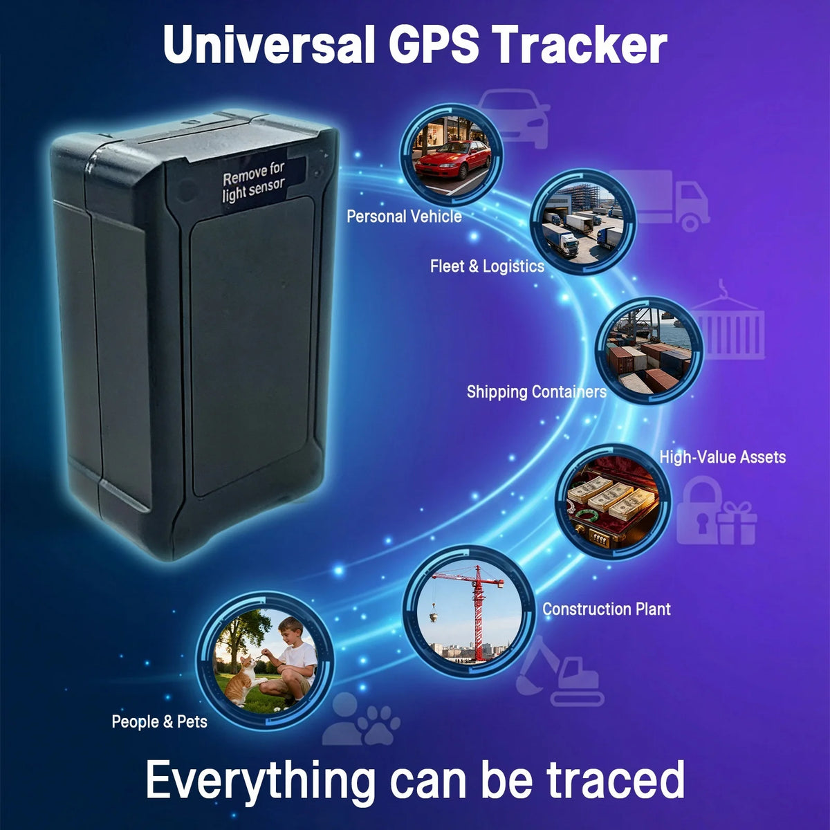 Wireless GPS Tracker Car Anti-Theft Real-Time Position Waterproof Magnet 90 Day Standby Locator for Vehicl Truck Asset Container