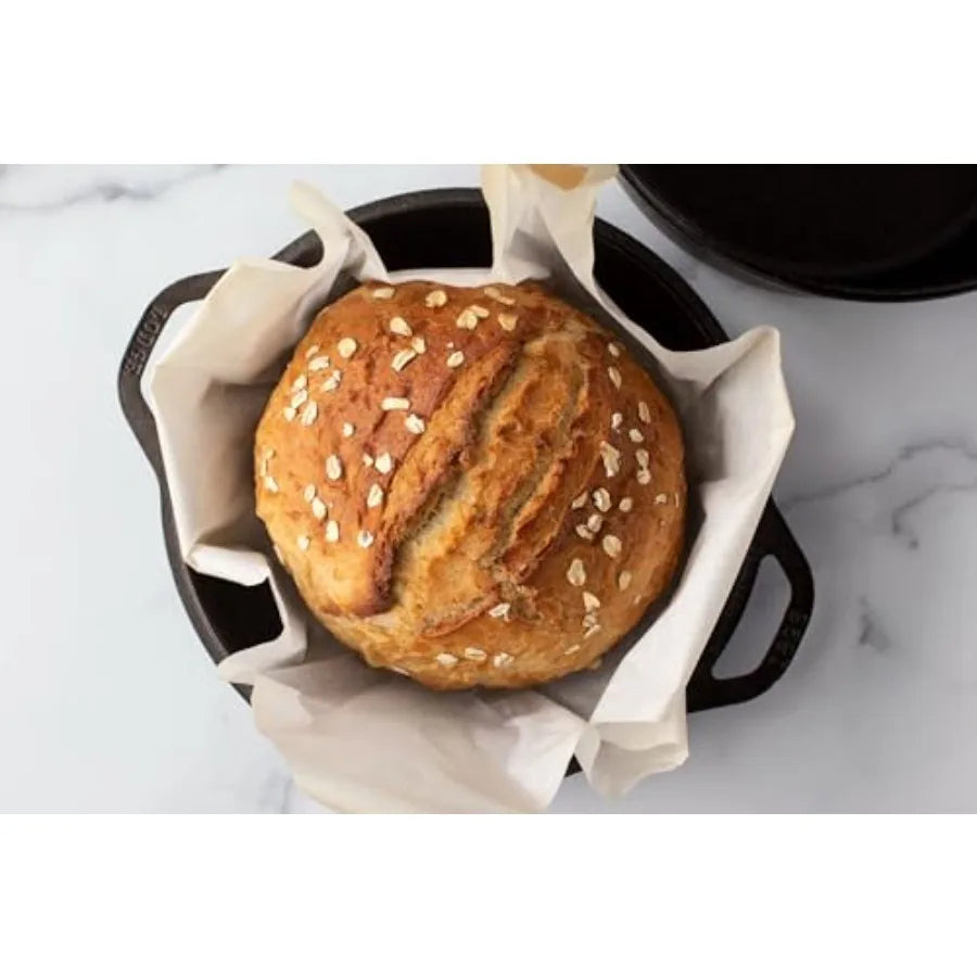 Cast Iron - Pre-Seasoned -in- Cast Iron Cookware - Pot and Skillet Combo - Even Heat Retention - -Safe, Versatile Pot