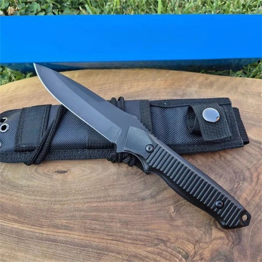 140BK Nimravus Fixed 4.5" Plain Blade Aluminum Handles with Sheath Knife Outdoor Camping Hunting Survival EDC Straight Knives