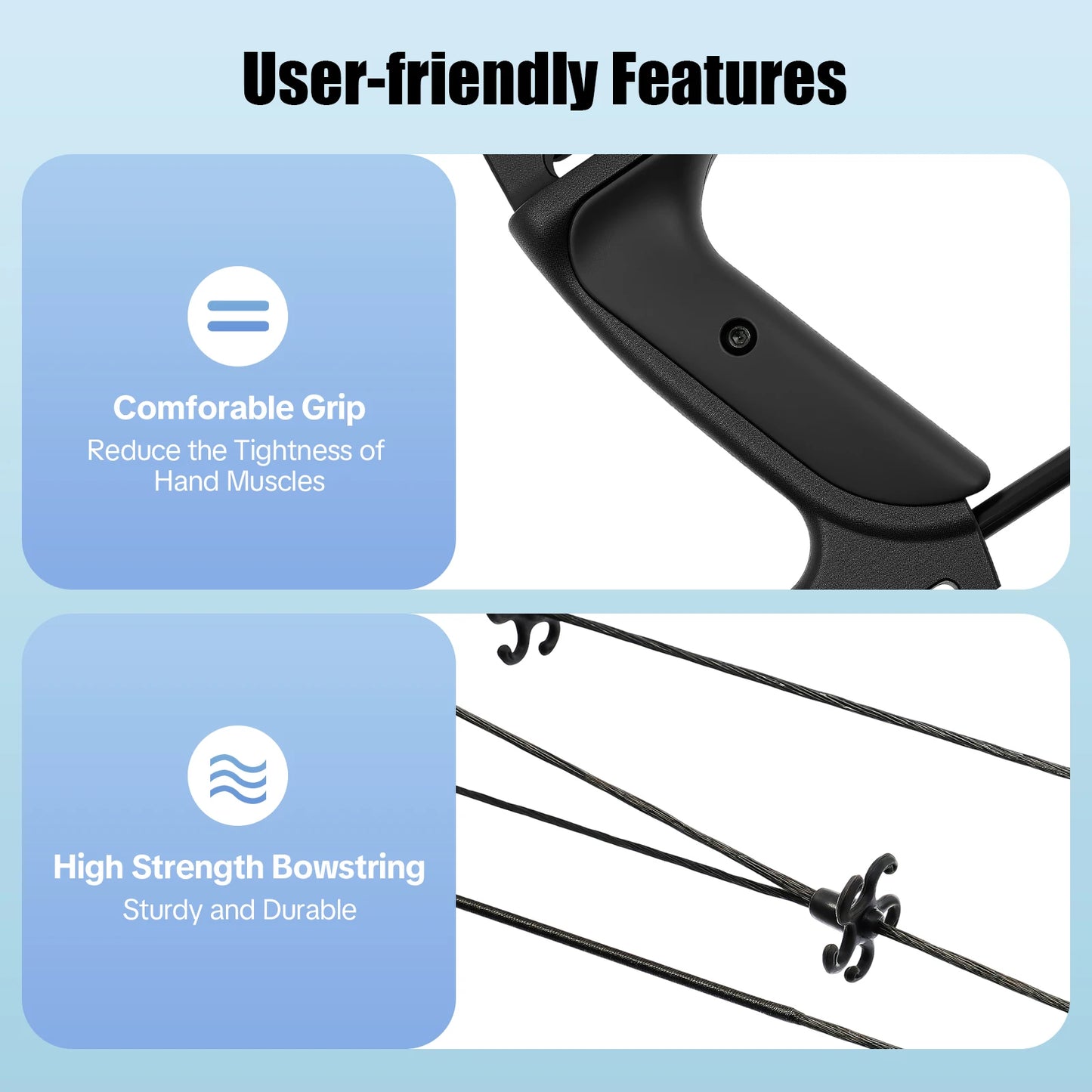 Compound Bow for Adults Right Hand with 12 Arrows and Hunting Kit Draw weight and cams Fully Adjustable for Hunting Training
