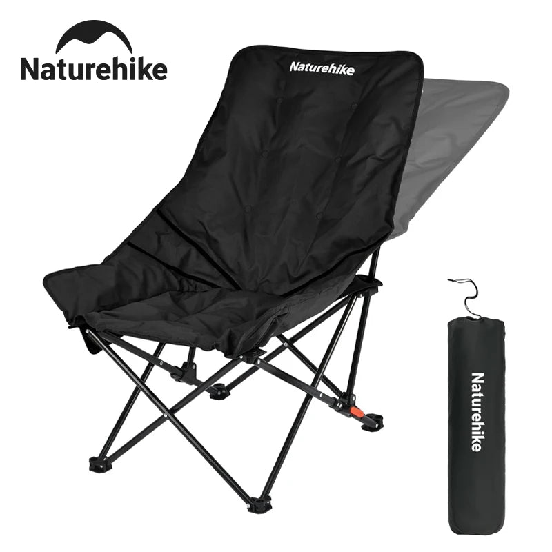 Naturehike Sea Star Recliner Outdoor Folding High Back Moon Chair 2-Position Adjustable Portable Camping Chair for Relaxing Foldable Leisure