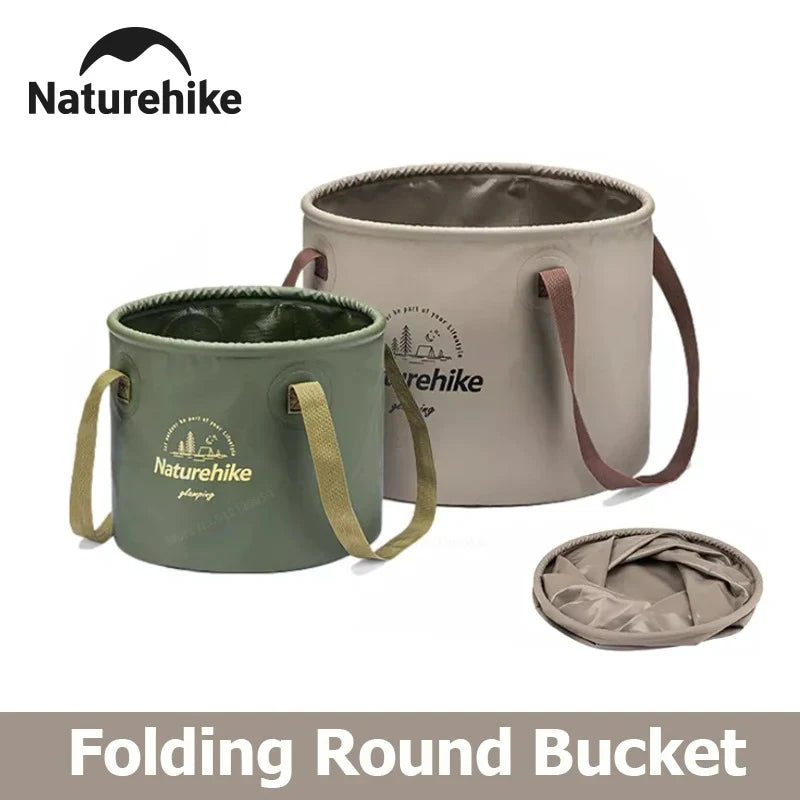 Naturehike Handheld Bucket Outdoor Foldable Waterproof Bucket Portable Multifunctional Travel Camping Fishing Storage Bucket