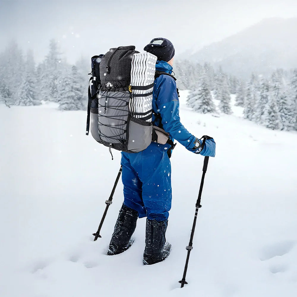 Collapsible Trekking Pole: Lightweight Hiking Stick Adjustable Walking Pole for Backpacking Climbing